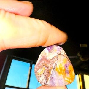 Unique GORGEOUS polished Multicolor MELODY/SUPER SEVEN Stone Pendant